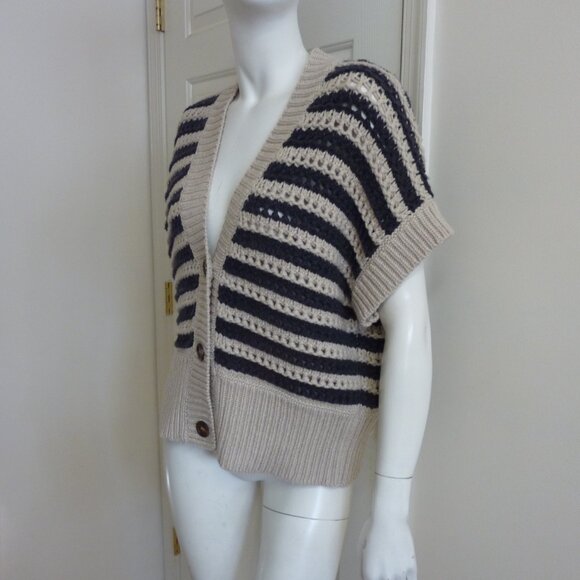 Brunello Cucinelli Women Cashmere Blend Chunky Cardigan Sweater - Picture 3 of 6